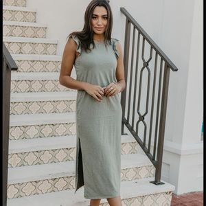 Z Supply Blakely Midi Dress, Sage Green
